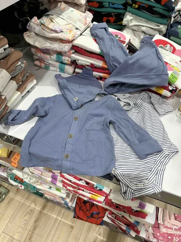 PRIMARK, for kids baby, set of 4 pieces, blue 0-3 month