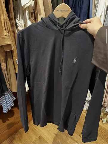 POLO RALPH LAUREN, for men, long sleeves hoodie t shirt, black