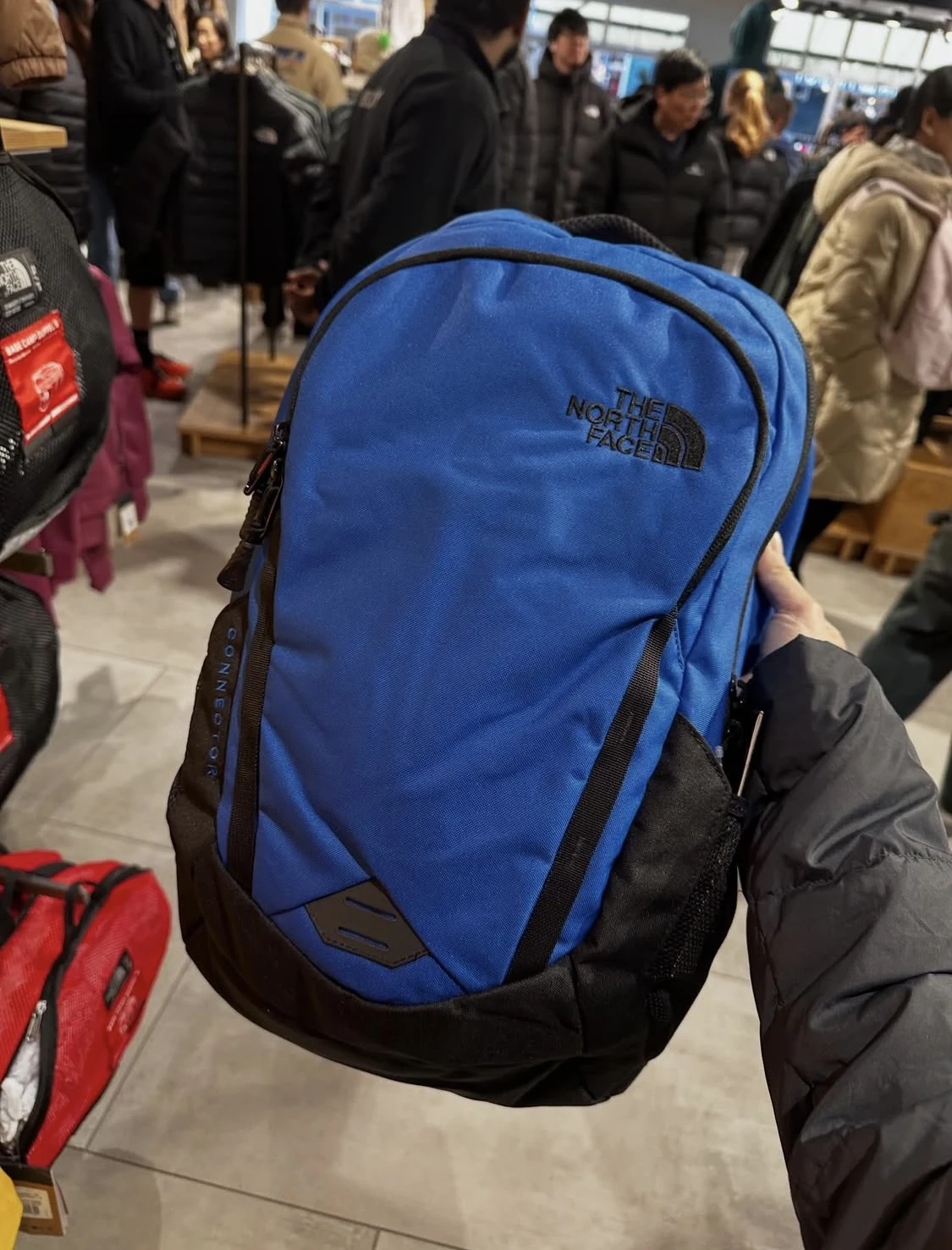 THE NORTH FACE, connector, medium backpack, blue