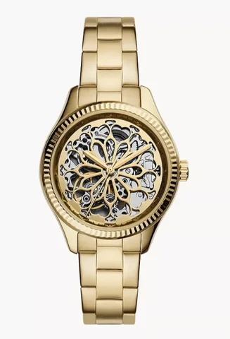 FOSSIL, for ladies, BQ3755, automatic watch, yellow gold