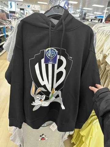 PRIMARK X WARNER BROS, for ladies, hoodie bunny black, M