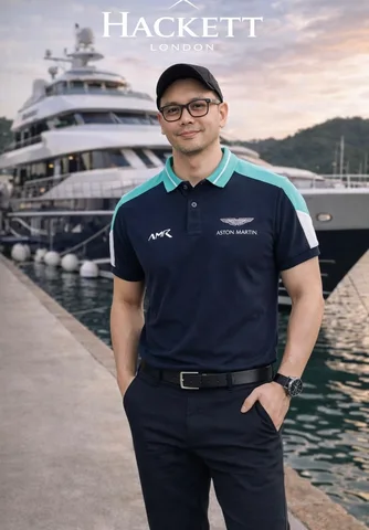 Hackett Men Aston Martin Racing Navy