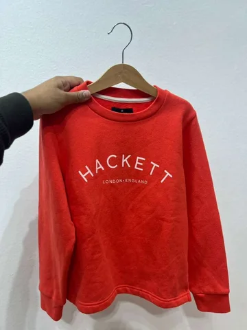 HACKETT, for kids, long sleeves jumper, orange size: 7-8 year