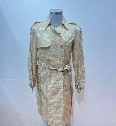 MICHAEL KORS, for ladies, thin trench coat, signature print, vanilla