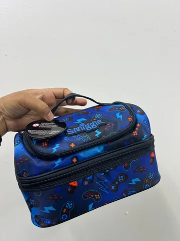 SMIGGLE, for kids, Double Decker Lunch Box, gaming blue