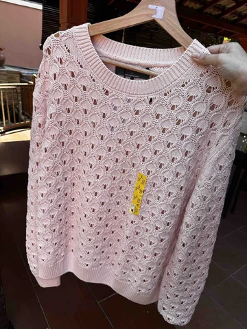 PRIMARK, for ladies, knitted jumper, soft pink, size: L