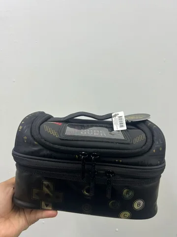 SMIGGLE, Double Decker Lunch Box, game over, black
