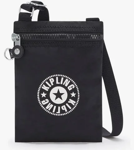 KIPLING, afia, phone crossbody bag, nylon black