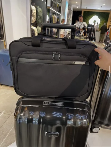SAMSONITE, for men, vectura, laptop bag, with long strap, black