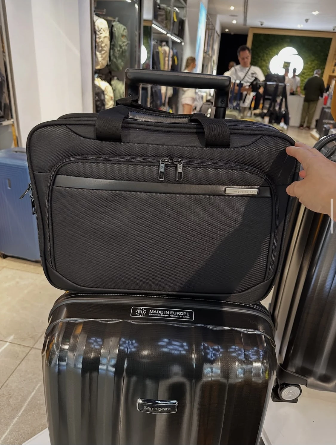 SAMSONITE, for men, vectura, laptop bag, with long strap, black