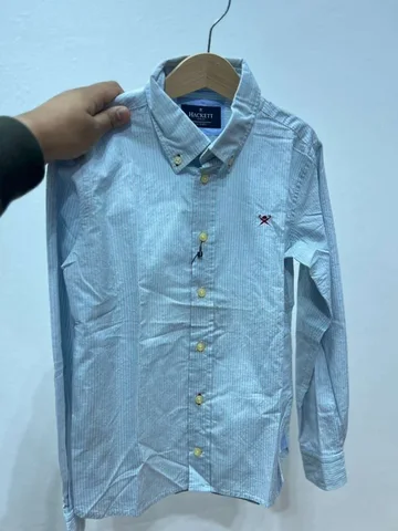 HACKETT, for kids, Long Sleeve Shirt, light blue size: 7-8 year
