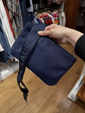 POLO RALPH LAUREN, small crossbody bag, nylon navy
