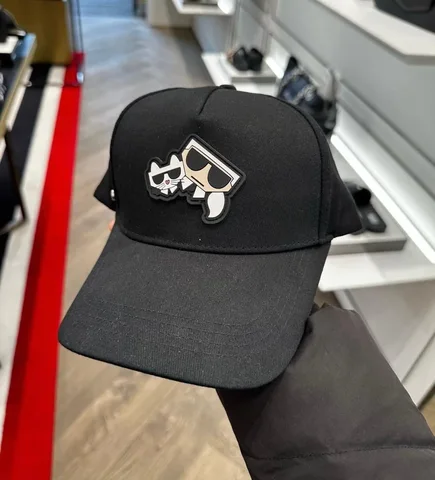 KARL LAGERFELD, for adult, kocktail cap, black