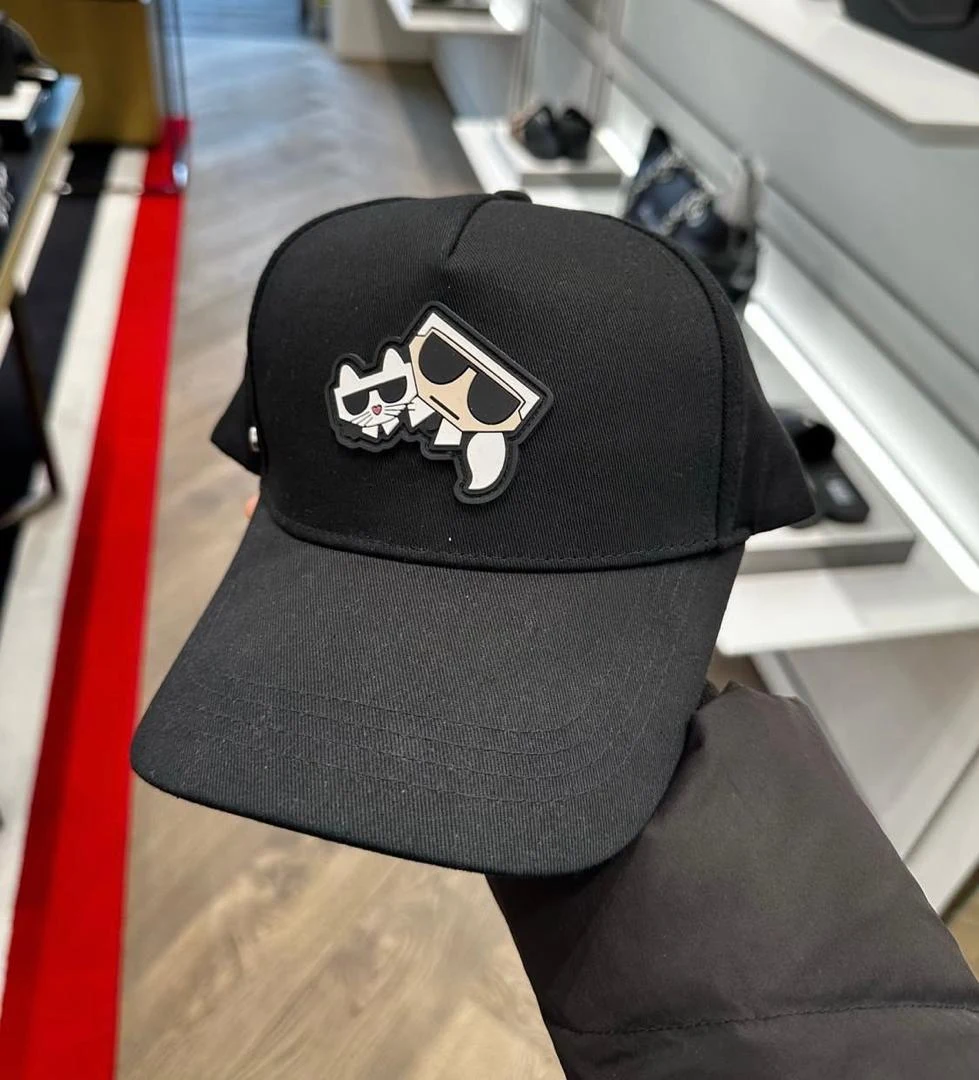 KARL LAGERFELD, for adult, kocktail cap, black