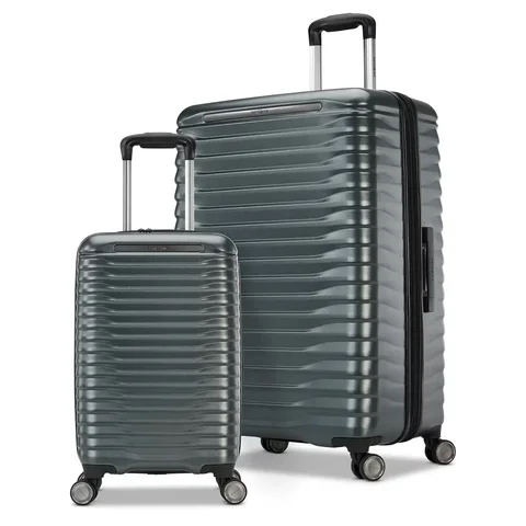 SAMSONITE, set of 2 luggage, polycarbonate, Olive Green