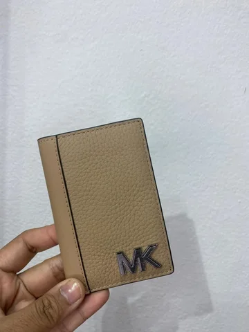 MICHAEL KORS, for men, bifold card holder, camel brown